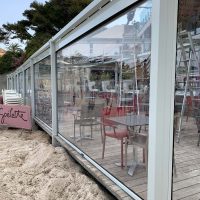 Fermeture de pergola du restaurant la goelette bandol