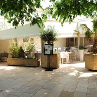 Fermeture de pergola du restaurant la casa mila