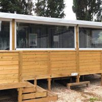 Fermeture de terrasse mobil home en camping