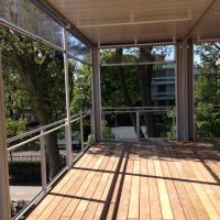 Fermeture de pergola du stade de tennis roland garros